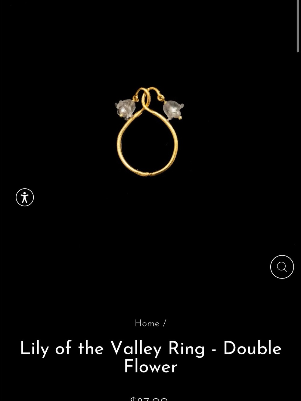 Michael Michaud Lily of the Valley Ring Double Flower